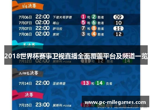 2018世界杯赛事卫视直播全面覆盖平台及频道一览